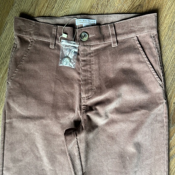 The Beaufort Bonnet Company boys Prep School Pants in mauve Corduroy. Size 12 - Picture 2 of 6